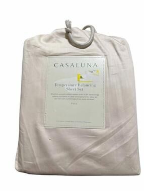 Casaluna 100% cotton Temperature Bal   Sheet Set, Full, 4pcs, Natural